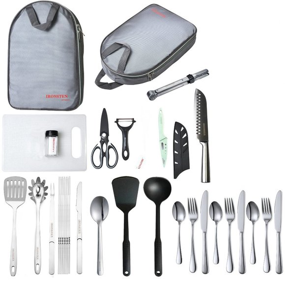 Camping Cooking Utensils Set Camp Kitchen Portable Kits - Clearance-A - Picture 1 of 2
